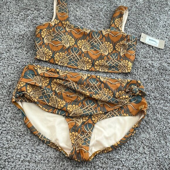 Albion fit swim suit size medium top NWT large golden hour bottoms NOT new - Picture 2 of 11